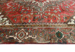 Fine VTG Qahhar Red/Ivory Rug, 6'4" x 9'4"