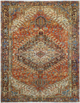 Fine VTG Levent Rust/Charcoal Rug, 9'3" x 12'7"