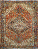 Fine VTG Levent Rust/Charcoal Rug, 9'3" x 12'7"