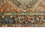 Fine VTG Levent Rust/Charcoal Rug, 9'3" x 12'7"