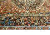 Fine VTG Levent Rust/Charcoal Rug, 9'3" x 12'7"