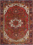 Fine VTG Zaine Red/Ivory Rug, 8'9" x 11'8"