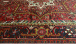 Fine VTG Zaine Red/Ivory Rug, 8'9" x 11'8"