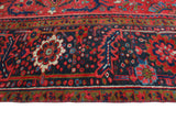 Fine VTG Merlin Red/Navy Rug, 9'9" x 12'11"