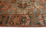 Fine VTG von Rust/Brown Rug, 7'2" x 11'5"