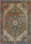 Fine VTG Marcelo Rust/Navy Rug, 7'8" x 10'10"