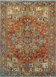 Fine VTG Mariann Rust/Charcoal Rug, 8'0" x 11'0"