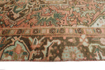 Fine VTG Zaure Rust/Green Rug, 6'8" x 9'8"