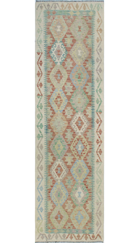 Sangat Nudara Red/Ivory Runner, 2'11" x 9'11"