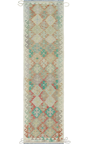 Sangat Marcos Red/Ivory Runner, 2'8" x 9'9"