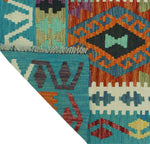 Sangat Useni Turquoise/Rust Runner, 2'6" x 9'3"