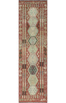 Sangat Rahi Red/Ivory Runner, 2'8" x 9'9"