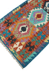 Sangat Aliya Red/Blue Runner, 2'6" x 9'9"