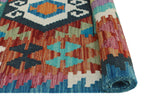 Sangat Aliya Red/Blue Runner, 2'6" x 9'9"