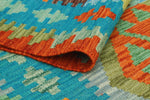 Sangat Minnie Turquoise/Red Runner, 2'8" x 9'8"