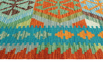 Sangat Minnie Turquoise/Red Runner, 2'8" x 9'8"