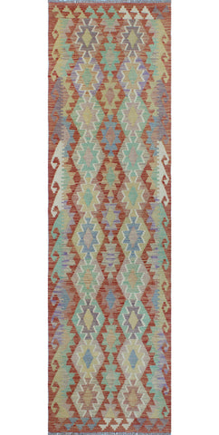 Sangat Marisol Rust/Green Runner, 2'9" x 9'9"