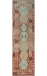 Sangat Ronna Red/Ivory Runner, 2'9" x 9'7"