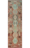 Sangat Ronna Red/Ivory Runner, 2'9" x 9'7"