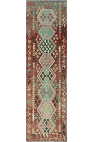 Sangat Silvia Red/Ivory Runner, 2'9" x 9'9"