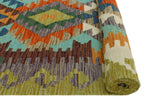 Sangat Nastaran Green/Ivory Runner, 2'7" x 9'10"