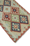 Sangat Wajahat Red/Ivory Runner, 2'7" x 6'4"