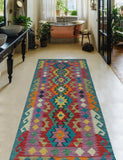 Sangat Sher Red/Purple Runner, 2'7" x 6'6"