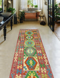 Sangat Shynar Red/Ivory Runner, 2'10" x 9'11"