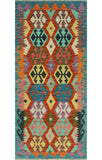 Sangat Zlikha Red/Blue Runner, 2'8" x 6'4"