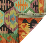 Sangat Radolph Orange/Purple Runner, 2'9" x 6'6"