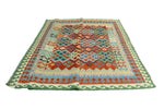 Sangat Rylee Red/Blue Rug, 6'10" x 9'10"