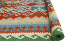 Sangat Rylee Red/Blue Rug, 6'10" x 9'10"