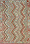 Sangat Saul Brown/Red Rug, 6'7" x 9'7"