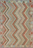 Sangat Saul Brown/Red Rug, 6'7" x 9'7"