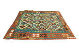 Sangat Moushgan Rust/Grey Rug, 6'6" x 9'10"