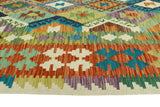 Sangat Nuro Green/Red Rug, 6'8" x 10'0"