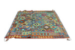 Sangat Orik Turquoise/Gold Rug, 6'6" x 9'7"