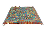 Sangat Orik Turquoise/Gold Rug, 6'6" x 9'7"