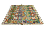 Sangat Nkosazan Rust/Blue Rug, 6'6" x 9'9"