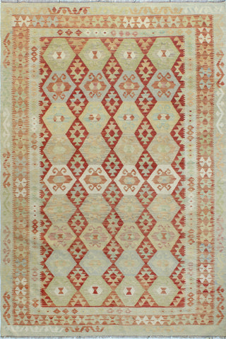 Sangat Zariah Red/Ivory Rug, 6'7" x 9'8"