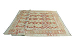 Sangat Zariah Red/Ivory Rug, 6'7" x 9'8"