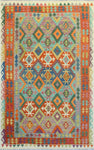 Sangat Lynwood Rust/Green Rug, 6'4" x 9'10"