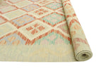 Sangat Lela Red/Ivory Rug, 6'6" x 9'7"