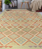 Sangat Lela Red/Ivory Rug, 6'6" x 9'7"