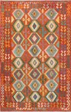 Sangat Malaya Red/Blue Rug, 6'3" x 9'9"