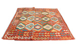 Sangat Malaya Red/Blue Rug, 6'3" x 9'9"