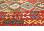 Sangat Malaya Red/Blue Rug, 6'3" x 9'9"