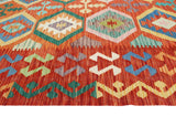 Sangat Malaya Red/Blue Rug, 6'3" x 9'9"