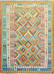 Sangat Larry Red/Green Rug, 6'11" x 10'3"