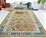 Sangat Larry Red/Green Rug, 6'11" x 10'3"